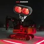 FARO DE ADVERTENCIA PEATONAL PARA EQUIPO PESADO LINEA PERIMETRAL ROJA LASER EW2025R ECCO